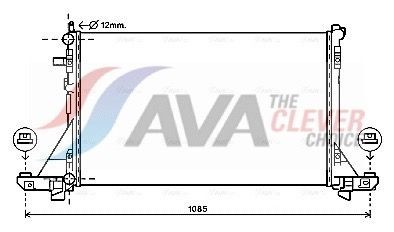 AVA COOLING SYSTEMS Radiaator, mootorijahutus Artikli number: PE2293 soodsalt