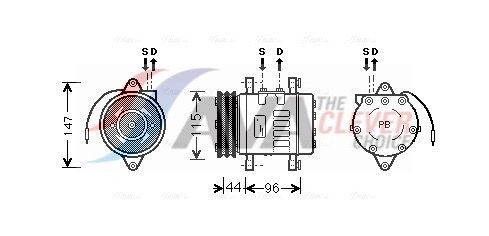 AVA COOLING SYSTEMS Kondenzator, klimatska naprava številka artikla: PE5286 poceni