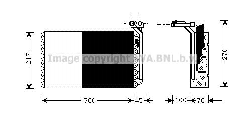 AVA COOLING SYSTEMS Air conditioning evaporator Article number: PEV010 cheaply