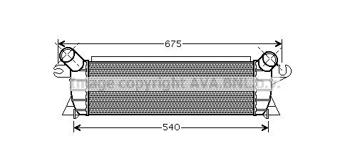 AVA COOLING SYSTEMS Intercooler Article number: RT4351 cheaply