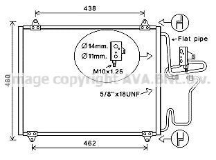 AVA COOLING SYSTEMS Air conditioning condenser Article number: RT5246 cheaply