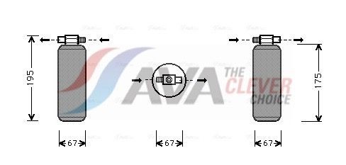 AVA COOLING SYSTEMS Dryer, air conditioning Article number: RTD015 cheaply
