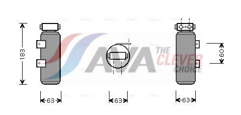 AVA COOLING SYSTEMS Dryer, air conditioning Article number: RTD287 cheaply
