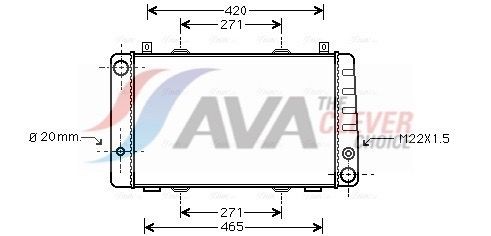 AVA COOLING SYSTEMS Engine radiator Article number: SA2009 cheaply
