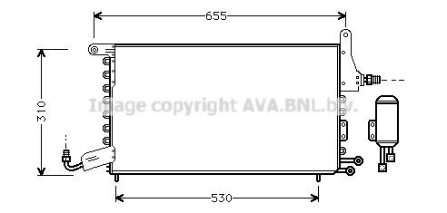 AVA COOLING SYSTEMS Air conditioning condenser Article number: ST5026 cheaply
