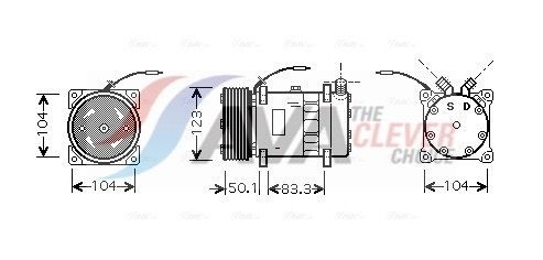 AVA COOLING SYSTEMS Air conditioning condenser Article number: TO5118 cheaply