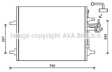 AVA COOLING SYSTEMS Engine radiator Article number: VW2038 cheaply