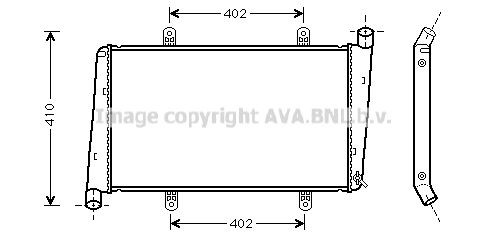 AVA COOLING SYSTEMS Engine radiator Article number: VW2115 cheaply