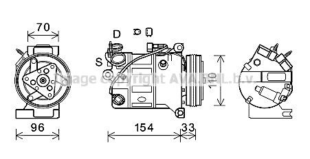 AVA COOLING SYSTEMS Engine radiator Article number: VW2198 cheaply