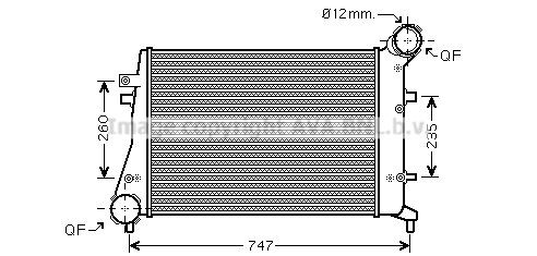 AVA COOLING SYSTEMS Intercooler Article number: VW4268 cheaply