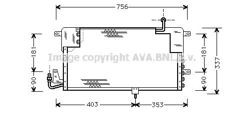 AVA COOLING SYSTEMS Kondensaator, kliimaseade Artikli number: VW5141 soodsalt