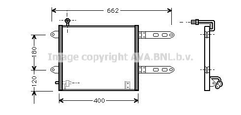 AVA COOLING SYSTEMS Air conditioning condenser Article number: VW5178 cheaply