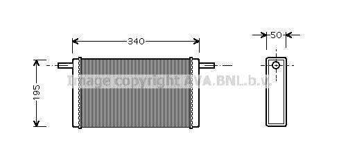 AVA COOLING SYSTEMS Heater matrix Article number: VW6068 cheaply
