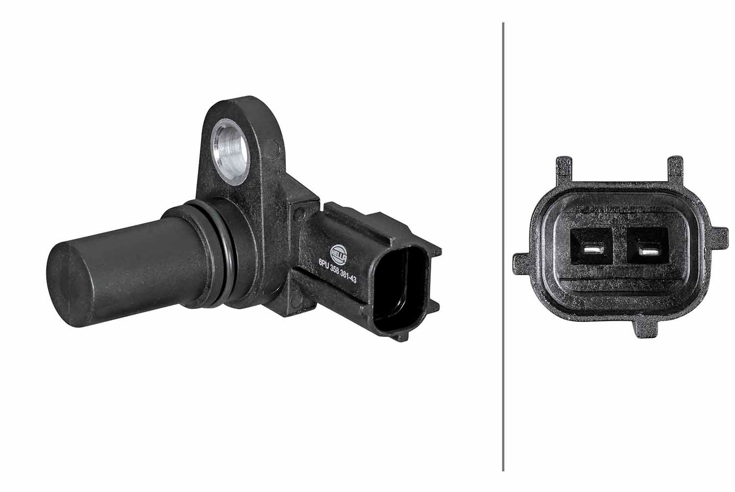 HELLA Crankshaft sensor Article number: 6PU 358 381-431 cheaply