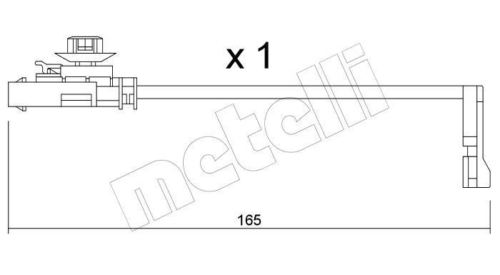 METELLI Brake pad wear sensor Article number: SU.419 cheaply