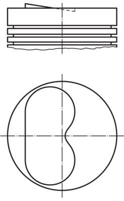 MAHLE ORIGINAL Piston Article number: 007 32 01 cheaply