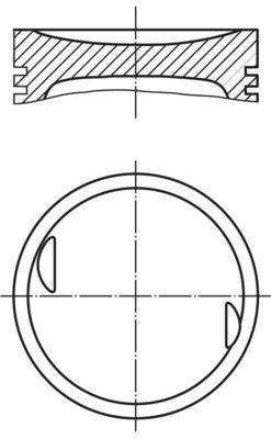 MAHLE ORIGINAL Piston Article number: 007 32 10 cheaply