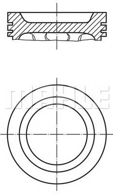 MAHLE ORIGINAL Piston Article number: 014 81 02 cheaply