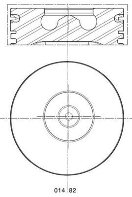 MAHLE ORIGINAL Piston Article number: 014 82 01 cheaply