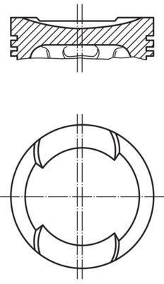 MAHLE ORIGINAL Piston Article number: 034 65 03 cheaply