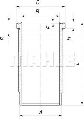 MAHLE ORIGINAL Cylinder Sleeve Article number: 037 WN 39 cheaply