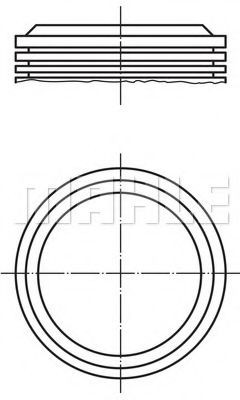 MAHLE ORIGINAL Piston Article number: 039 43 02 cheaply