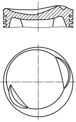 MAHLE ORIGINAL Piston Article number: 081 15 02 cheaply