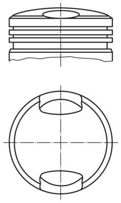 MAHLE ORIGINAL Piston Article number: 082 71 00 cheaply