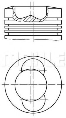MAHLE ORIGINAL Piston Article number: 101 71 00 cheaply