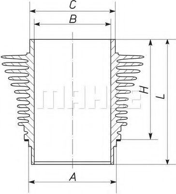 MAHLE ORIGINAL Cylinder Sleeve Article number: 503 WR 06 cheaply