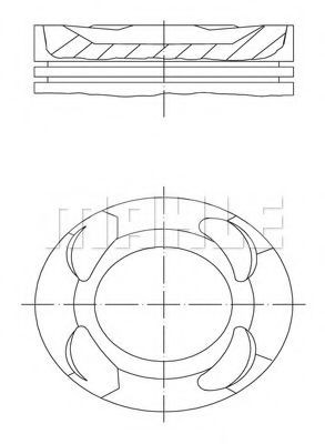 MAHLE ORIGINAL Piston Article number: 627 31 00 cheaply