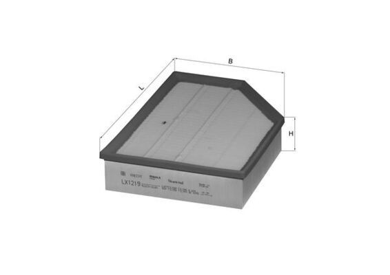 MAHLE ORIGINAL Luftfilter Varenummer: LX 1219 billige