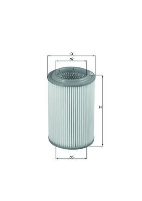 MAHLE ORIGINAL Air filter Article number: LX 2689 cheaply