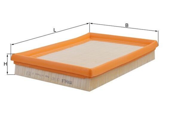 MAHLE ORIGINAL Air filter Article number: LX 687 cheaply