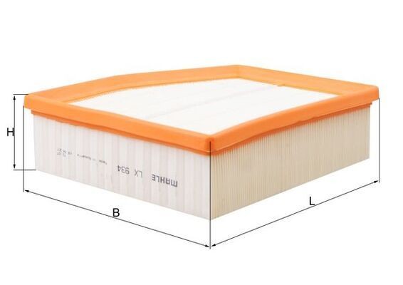 MAHLE ORIGINAL Air filter Article number: LX 934 cheaply