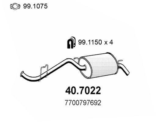 ASSO Lõppsummuti Artikli number: 40.7022 soodsalt