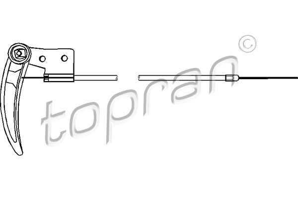 TOPRAN Bonnet Cable Article number: 103 414 cheaply