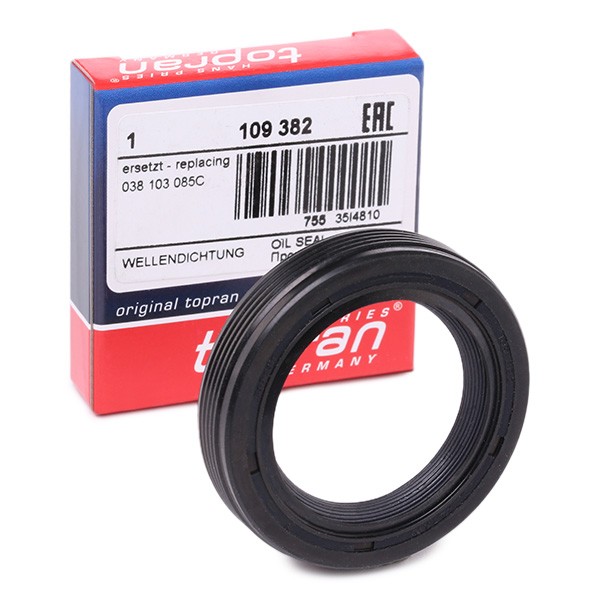 TOPRAN Crankshaft seal Article number: 109 382 cheaply