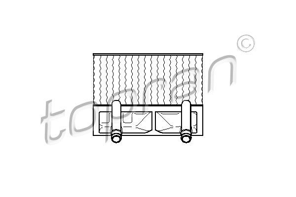 TOPRAN Heater matrix Article number: 202 698 cheaply