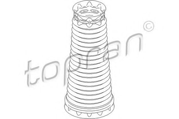 TOPRAN Protective Cap / Bellow, shock absorber Article number: 722 481 cheaply