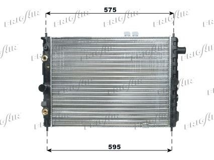 FRIGAIR Engine radiator Article number: 0107.3025 cheaply