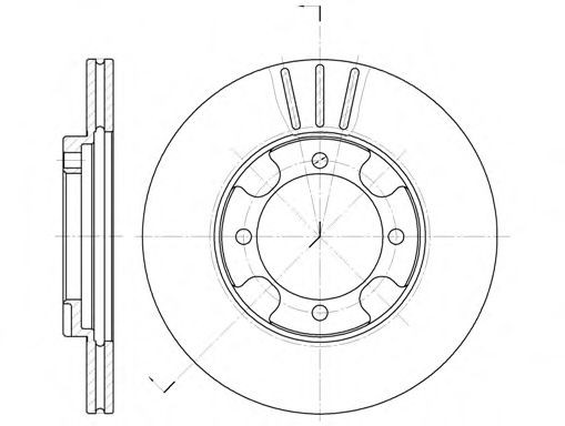SAKURA Brake disc Article number: S6044235 cheaply