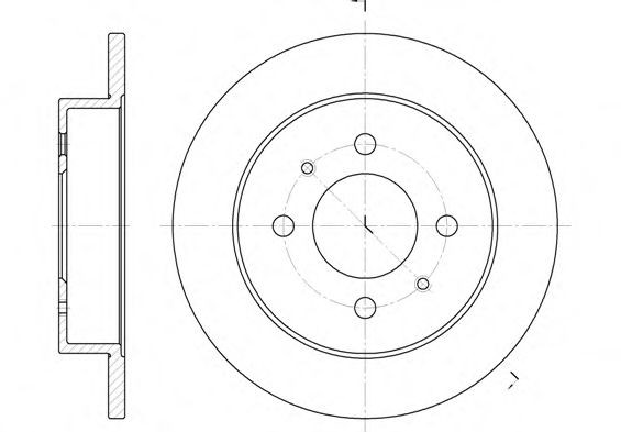 SAKURA Brake disc Article number: S6054235 cheaply