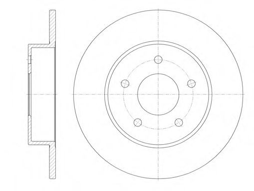SAKURA Brake disc Article number: S6054030 cheaply