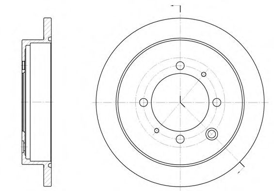 SAKURA Brake disc Article number: S6054612 cheaply