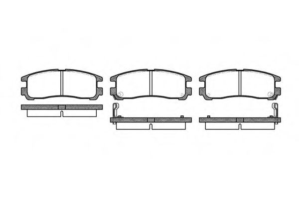 SAKURA Brake pad set Article number: S6014220 cheaply