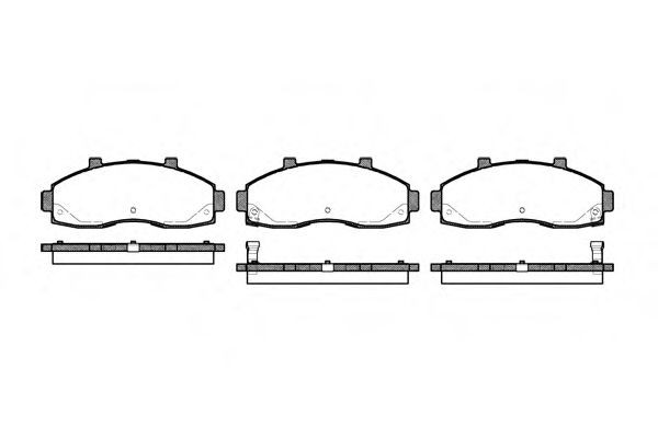 SAKURA Brake pad set Article number: S6008830 cheaply