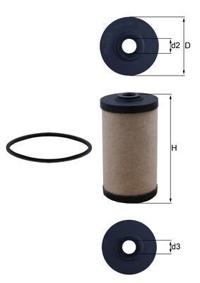 MAHLE ORIGINAL Fuel filter Article number: KX 43 cheaply