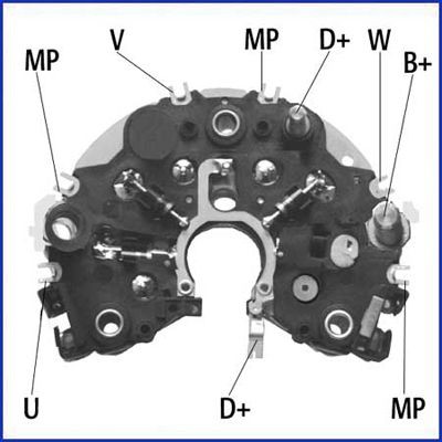 HITACHI Rectifier, alternator Article number: 139452 cheaply