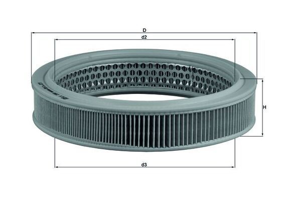 MAHLE ORIGINAL Air filter Article number: LX 298 cheaply
